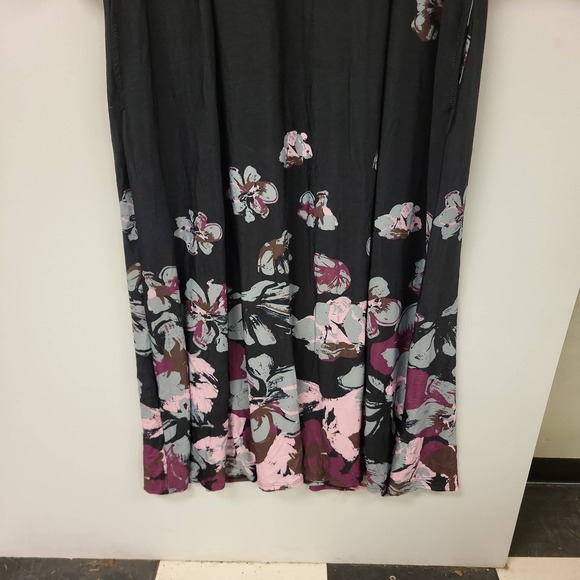 R&B Collection Maxi‎ Dress XL Floral Print Long Sleeve Casual Womenswear - Picture 6 of 10